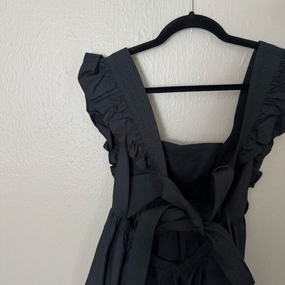 Self-Portrait Draped Sleeve Top with Back Neckline Size US 8 casual summer open - Picture 7 of 8